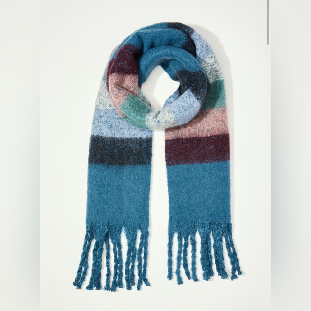 Lucky Brand Oversized Stripe Scarf
